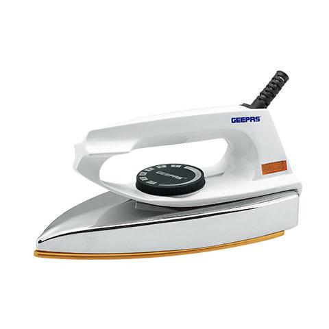 display image 4 for product Geepas GDI7729 1200W Automatic Dry Iron - 60 Micron Teflon Sole Plated, Big fabric guide & Pilot Indicator |Overheat Protection | 2 Years Warranty