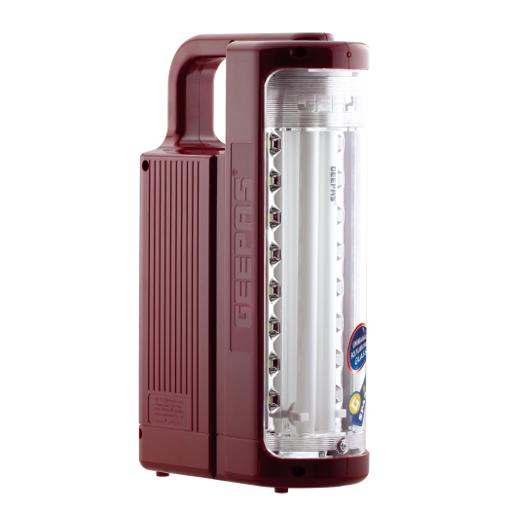 Geepas Rechargeable LED Lantern & 1Pc Torch, Emergency Lantern with Light  Dimmer Function