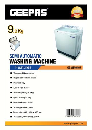 compact semi automatic washing machine