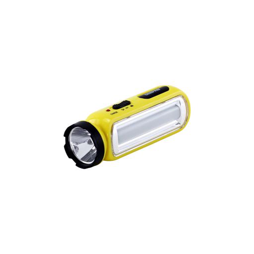 display image 2 for product Geepas Rechargeable Led Torch With Emergency Lantern - Multi-Functional Camping Light With Torch