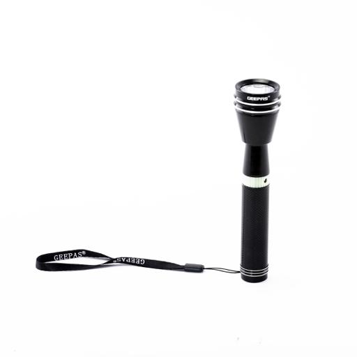 display image 4 for product Geepas GFL4684 Rechargeable LED Flashlight - High Power Flashlight| Built-in 900mAh Battery ,1 Hour Working | Powerful Torch for Camping, Trekking, Outdoor Activities