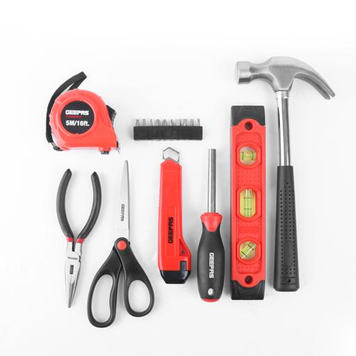 Geepas 17Pc Mini Tool Kit - General Household Hand Tool Kit - Includes Scissor, Retractable Knife hero image