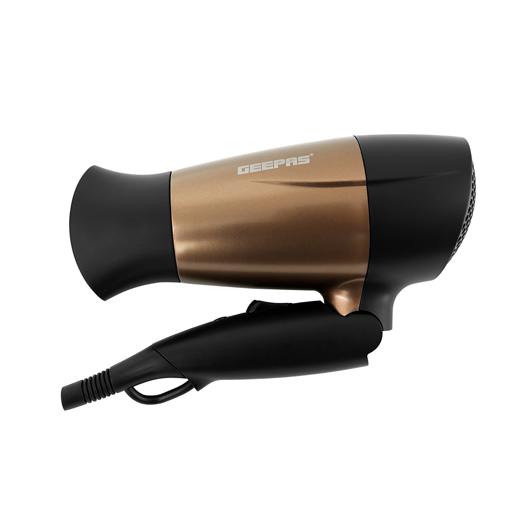 display image 5 for product Geepas GH8642 1600W Mini Hair Dryer with Foldable Handle -  2-Speed & 2 Temperature Settings | Cool Shot Function |Ideal for All Types Of Hairs | 2 Years Warranty