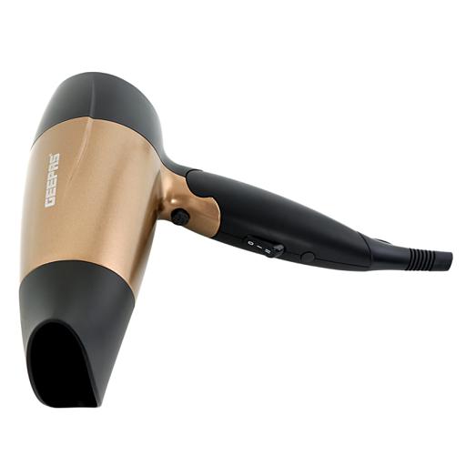 display image 6 for product Geepas GH8642 1600W Mini Hair Dryer with Foldable Handle -  2-Speed & 2 Temperature Settings | Cool Shot Function |Ideal for All Types Of Hairs | 2 Years Warranty