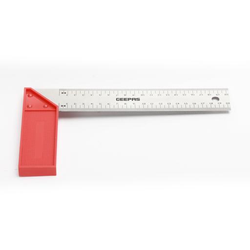 display image 2 for product Geepas Try Square With Handle 8" - 90 Degree Angle Corner Ruler