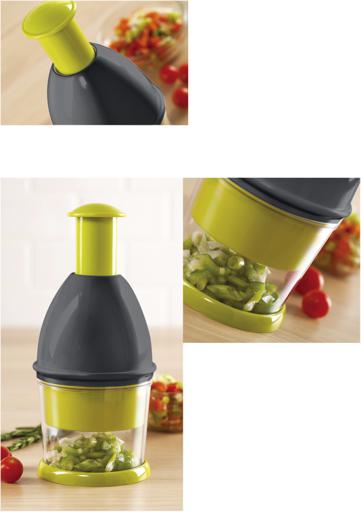 display image 1 for product Royalford Vegetable Push Chopper - Comfort 0.5L Blender Bowl & Durable Sharp Blades