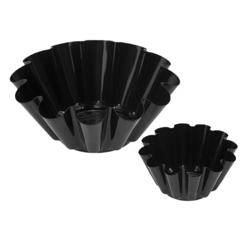 2pcs Muffin Pan, Cupcake Pan, Non-stick Stainless Steel Baking Tin Tray for  Mini Muffin Cupcake Tart, Easy Release & Clean,Durable, Black