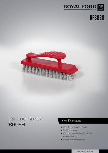 Royalford RF8828 One-Click Series Brush Brush, Durable Scrub, Household  Hand Scrub Brush with Dense Stiff Bristles - Ergonomic & Non-Slip Grip for  Washing, Cleaning, Scrubbing & Removing Stubborn Stains & Grime