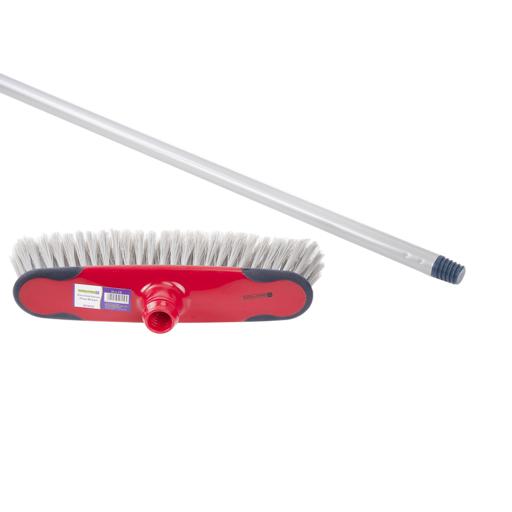 display image 6 for product Royalford One Click Series Long Floor Broom - Upright Long Handle Broom With Synthetic Stiff Bristle