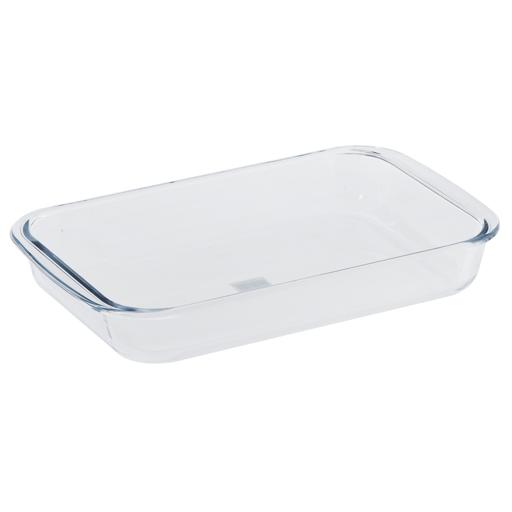 display image 0 for product Royalford Borosilicate Glass Square Roaster, Casserole Baking Dish, Glass Oven Proof Cooking Dish