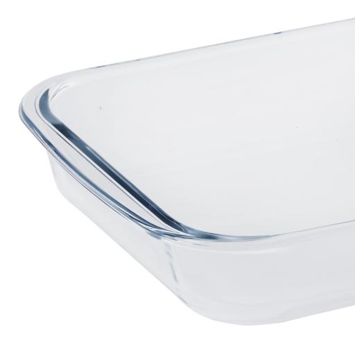 display image 5 for product Royalford Borosilicate Glass Square Roaster, Casserole Baking Dish, Glass Oven Proof Cooking Dish