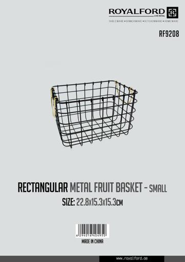 display image 4 for product Rectangular Fruit Basket Set 22.8x15.3x15.3Cm - Portable Stackable Durable Bold Wire Design | Keep Dry | Storage Container Ideal for Fruits, Vegetable & More for Indoor & Outdoor