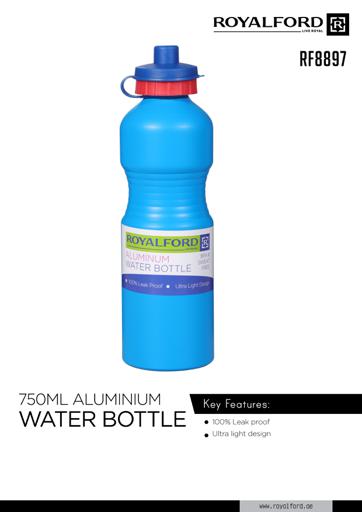 display image 1 for product 750ml Aluminium Water Bottle, Unbreakable Design, RF8897 | BPA & Sweat Free | Leak-Proof Bottle for Teenager, Adult, Sports, Fitness, Gym, Outdoor, School & Office