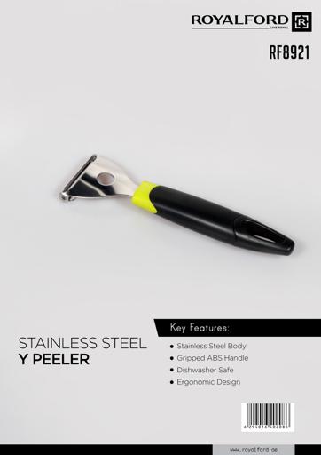 display image 7 for product Royalford Professional Stainless Steel Y Peeler - Abs Handle With Hanging Loop