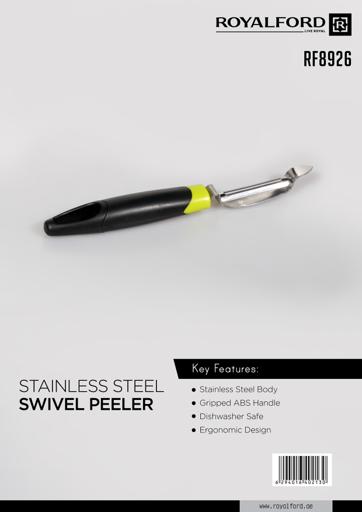 display image 8 for product Royalford Stainless Steel Swivel Peeler With Abs Handle -Swivel Peeler Perfect For Peeling