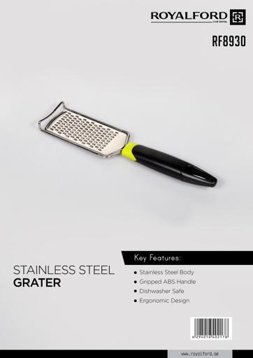 display image 7 for product Royalford Stainless Steel Grater With Abs Handle - Grater/Slicer For Vegetables Cheese Chocolate