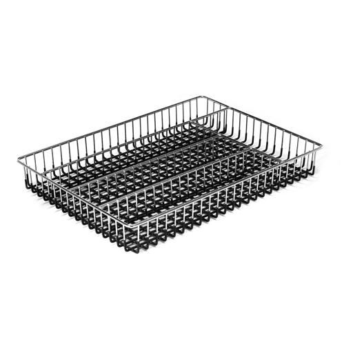 Non Slip Cutlery Organizer 6 - Stainless Steel Mesh - Compact Size -  Multipurpose Use - 6 Separate Section - Easy to Clean - Fits in Almost All  Drawers