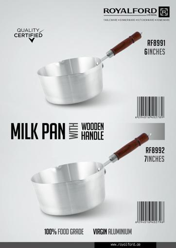 Aluminum Double Spout Milk Pan / Tea Pan
