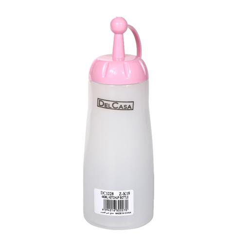 Delcasa Ketchup Bottle With Cap - Potable Light Plastic Squeeze Bottles hero image