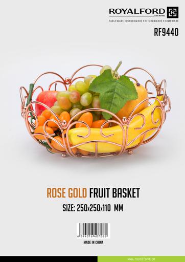 display image 9 for product Royalford Stainless Steel Fruit Basket (250 X 250 X110Mm) - Portable Stackable Durable Compatible