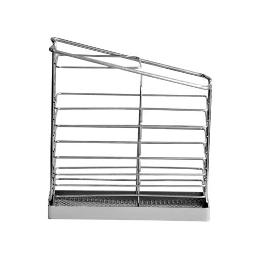 Buy Royalford Kitchen 2 -Tier Stainless Steel Dish Drainer Rack - Utensil  Holder, Drying Rack Online in UAE - Wigme