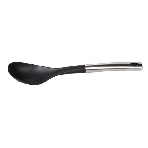 display image 0 for product Royalford Nylon Serving With Stainless Steel Handle - Cooking Spoon With Soft Grip Handle - Dinner