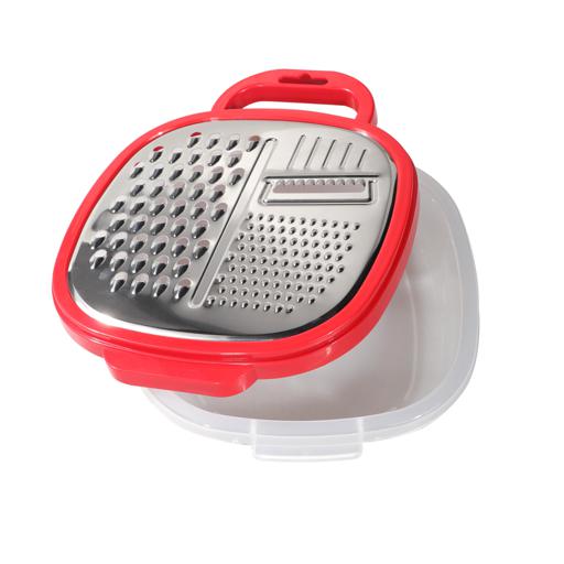 Buy Delcasa Large Box Grater 3 In 1 Cheese Grater For Kitchen With Storage  Container 3 Blade Non-Stick Online in UAE - Wigme