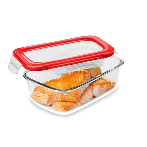 Delcasa 400Ml Brs Rectangle Glass Airtight Container hero image