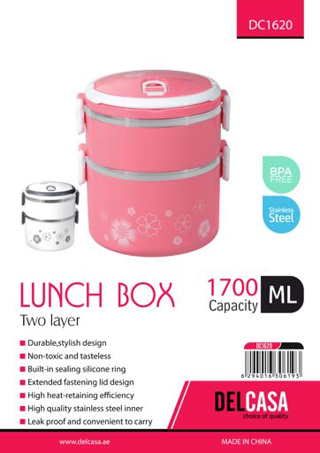 1 Piece Large Capacity Double Layer Plastic Lunch Box With Cutlery Portable Lunch  Box Lunch Box Outdoor Camping Fishing School Office Worker Lunch Box Lunch  Box 2 Layer Heated Lunch Box Food