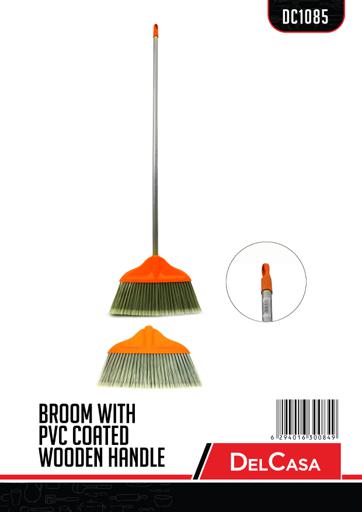 display image 7 for product Delcasa Floor Broom With Strong Long Handle - Upright Long Handle Sweeping Broom With Stiff