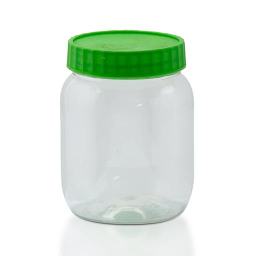 Delcasa 1500Ml Round Storage Jar - Air-Proof Glass Like Jar - Healthier Choice, Maximum Freshness hero image