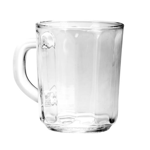 display image 0 for product Delcasa 3Pcs 240Ml/8Oz Glass Cup With Handle - Portable Water Cup Drinking Glass