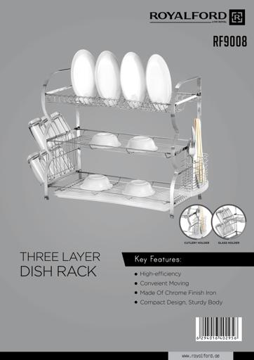 Kitchen Storage Rack Double Layer Dish Drainer With Drip Tray,  Multi-purpose Tableware Organizer, White