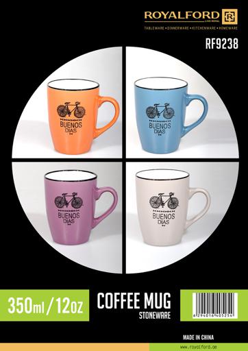 display image 15 for product Royalford Reusable Stoneware Coffee Mug 350 Ml- Large Coffee & Tea Mug, Traditional Extra Large Tea