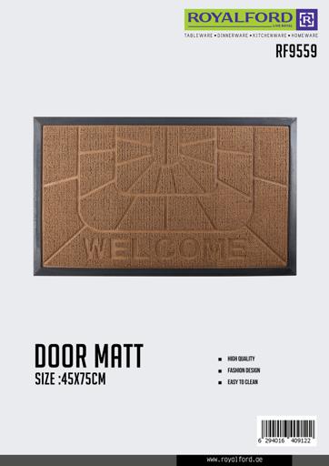 display image 7 for product Royalford Rectangular Door Mat - 45 X 75Cm - Home, Shop Outdoor Rubber Mat None Slip Indoor Safety