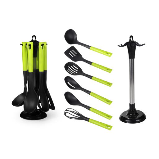 7pcs Nylon Cooking Utensils Set Multifunction Shovel Spoon Set Non