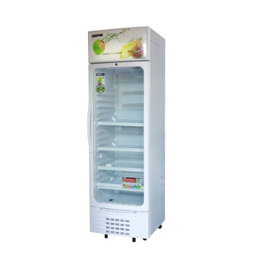 display image 8 for product Geepas GSC6549 380L Upright Showcase Fridge - Adjustable Thermostat, Bottle Cooler |Ideal for Beer, Wine & Drinks Fridge | Low Energy Compressor Fan