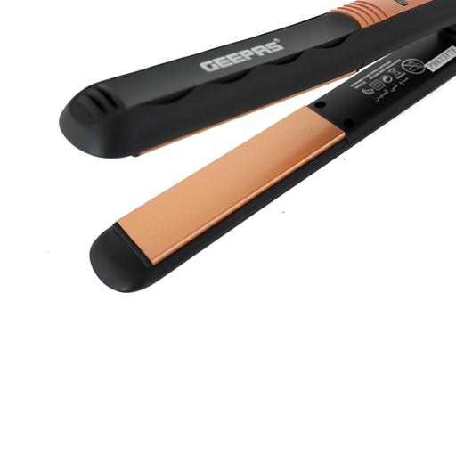 Buy Geepas Hair Straightener With Ceramic Plates, Gold And Black Online