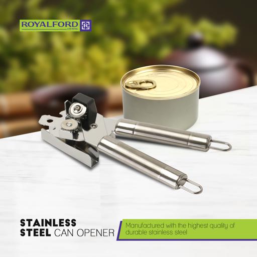 display image 11 for product Royalford Stainless Steel Can Opener With Tube Handle