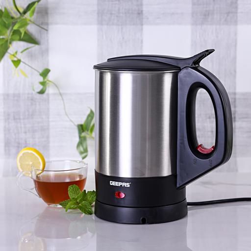 display image 1 for product Geepas GK165 1.8L Electric Kettle - Portable Fast Boil  for General Use, Concealed Stainless Steel Body | Ideal for Tea, Coffee, & Water | 2 Years Warranty