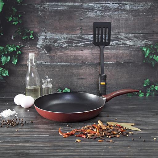 display image 1 for product Royalford 2 Pcs Non-Stick Frying Pan 26Cm With Nylon Turner - Non -Stick 2 Layer 2.5Mm Thick