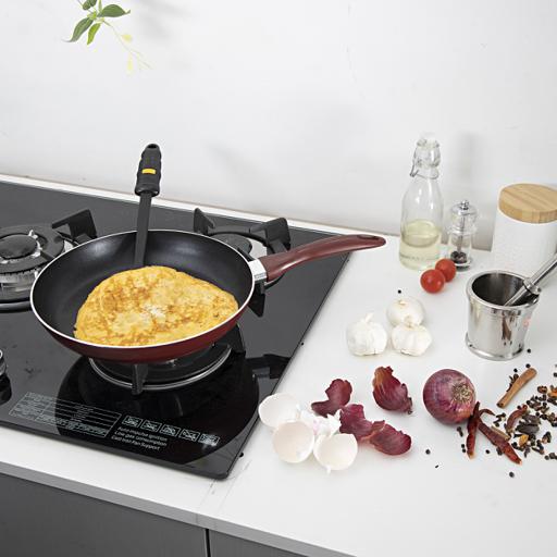 display image 3 for product Royalford 2 Pcs Non-Stick Frying Pan 26Cm With Nylon Turner - Non -Stick 2 Layer 2.5Mm Thick