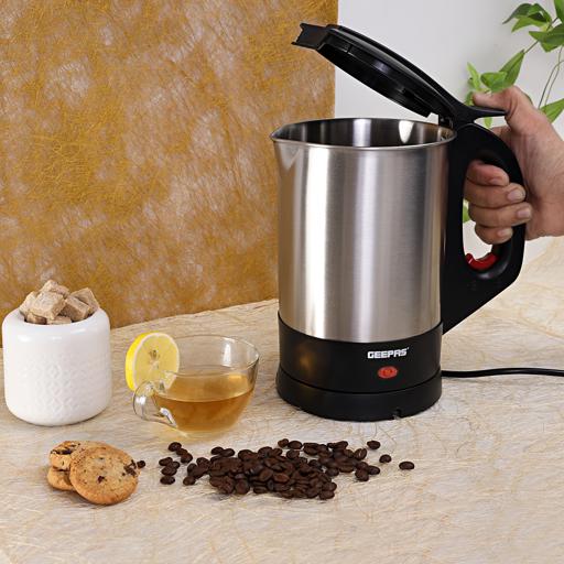 display image 3 for product Geepas GK165 1.8L Electric Kettle - Portable Fast Boil  for General Use, Concealed Stainless Steel Body | Ideal for Tea, Coffee, & Water | 2 Years Warranty