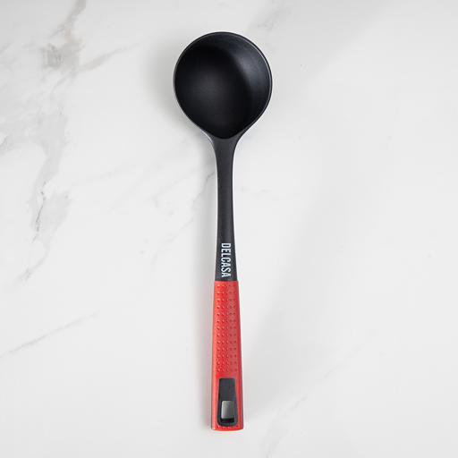 display image 1 for product Delcasa Nylon Ladle - Professional Soup Ladle With Long Handle - Kitchen Dining Cutlery/Crockery