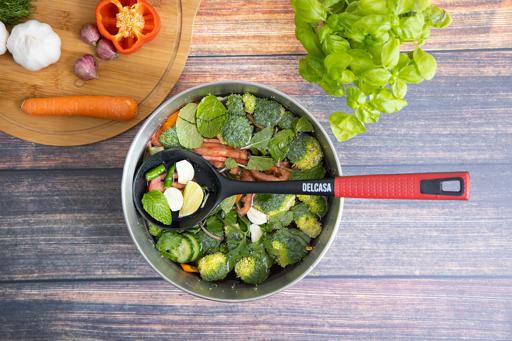 display image 3 for product Delcasa Nylon Ladle - Professional Soup Ladle With Long Handle - Kitchen Dining Cutlery/Crockery