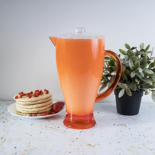 display image 1 for product Acrylic Jug, 2L Jug with Leak-Proof Lid & Handle, RF345N | Pour Spout Juice Jug | Water Pitcher for Juice, Cold Tea, Milk | Bottle Pot Container for Restaurants Home