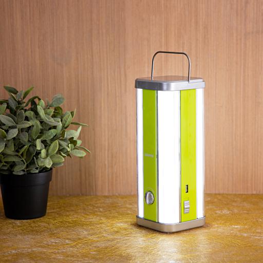 display image 2 for product Multi-functional LED Emergency Lantern, 4000mAh, GE5595 | Portable, Lightweight | Solar Input with Dimmer Function | 4 Hours Working | Ideal to Charge Personal Devices