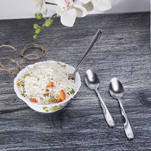 display image 2 for product Royalford 3Pcs Ts Tea Spoon - Plain Pattern Cutlery, Dishwasher Safe, Mirror Polished, Ergonomic