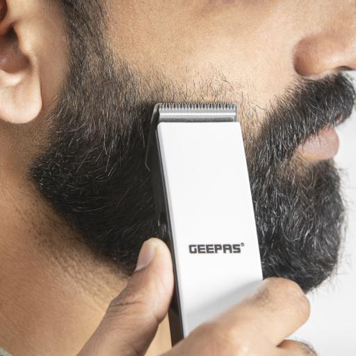 display image 1 for product Geepas Rechargeable Hair Clipper - Grooming Kit With Comfortable Grip, Stainless Steel Precision