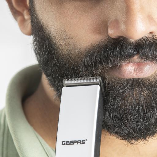 display image 2 for product Geepas Rechargeable Hair Clipper - Grooming Kit With Comfortable Grip, Stainless Steel Precision